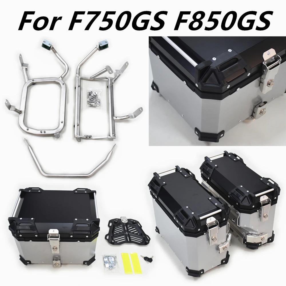 

Motorcycle Side Case Top For BMW F750GS F850GS waterproof Luggage Box Bag Storage Moto Trunk Rear Helmet Topcase Accessory