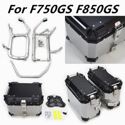 Motorcycle Side Case Top  For BMW F750GS F850GS waterproof Luggage Box Bag Storage Moto Trunk Rear Helmet Topcase Accessory