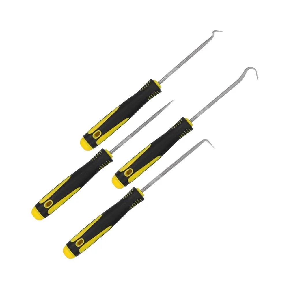 Craft Hook Tool Car Pick & Hook Tool Hard-grip Plastic Handle Hardened Steel Shafts Hobbyists Tool Small Parts Retriever