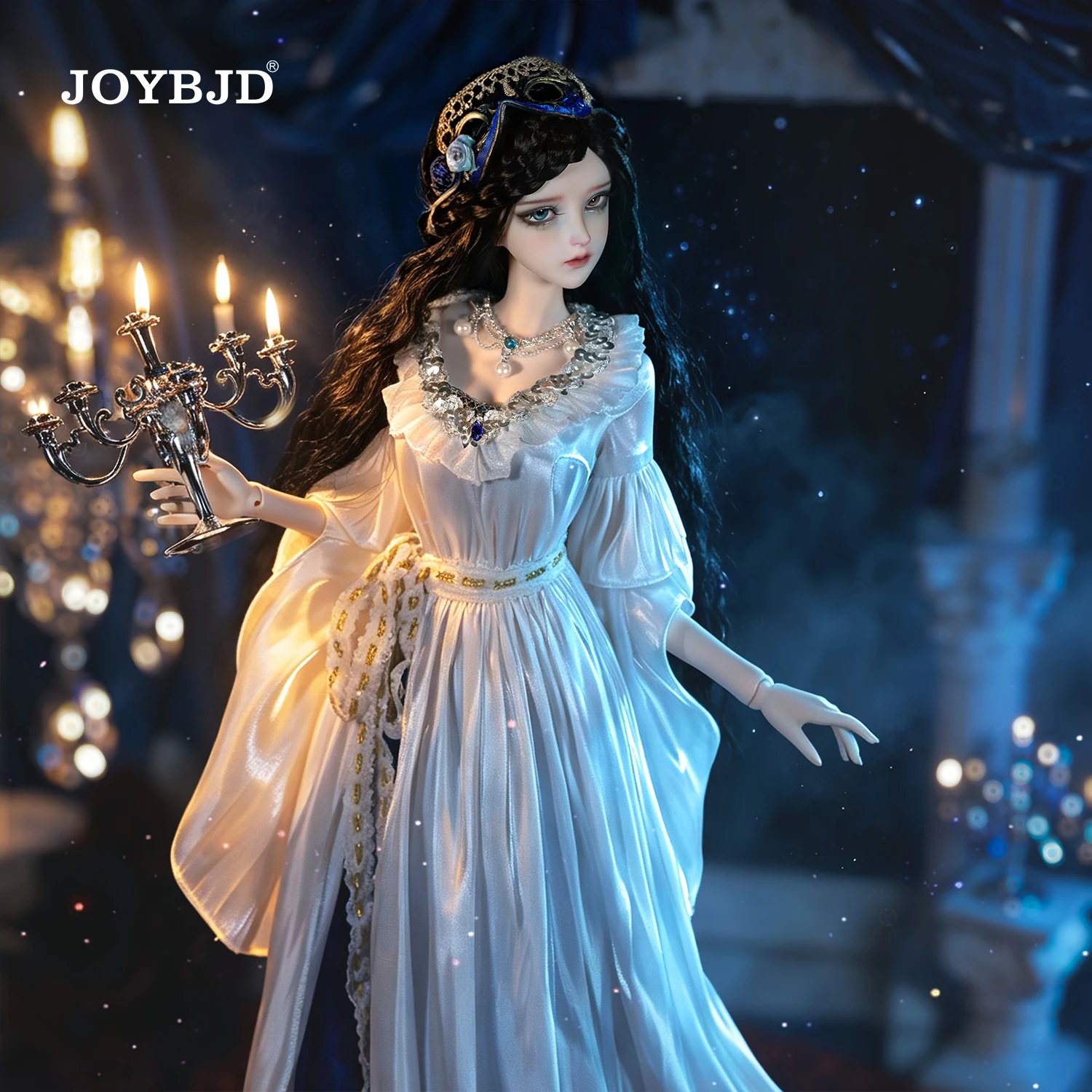 Joybjd 1/3 Camille Full Set  F BJD Doll Elegant Lady with High Heels Shoes Gown & Eye Mask Resin Toy