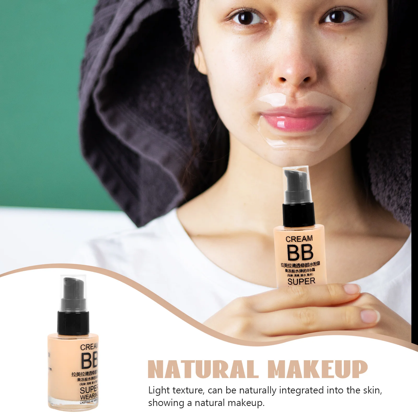 Crème Schoonheidsbalsem Getinte Moisturizer Lichtgeel Hydraterende Foundation Concealer Dagelijks gebruik Volledige dekking Spf Gezichtsmake-up