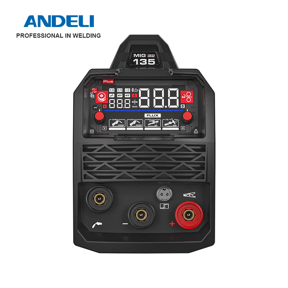 ANDELI MIG-250 Saldatrici MIG MIG Lift TIG Saldatrice semiautomatica inverter 3 in 1 con saldatura di metalli a filo animato flusso