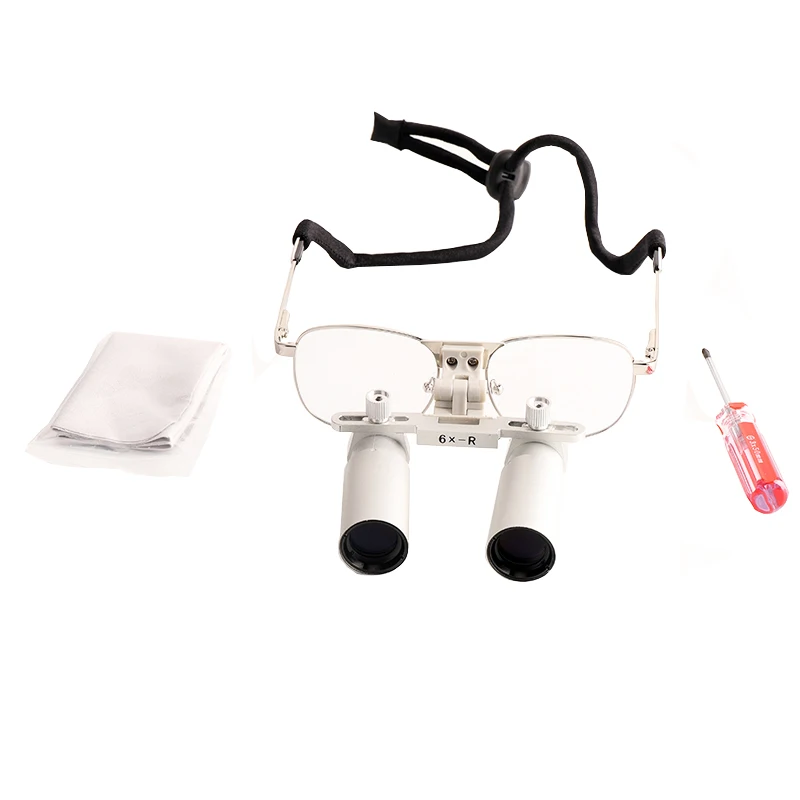 Dental Loupes 6X Dental Magnifying Glasses Dental Binoculars Surgical Magnifiers Dentist Loupes Dental Microscope