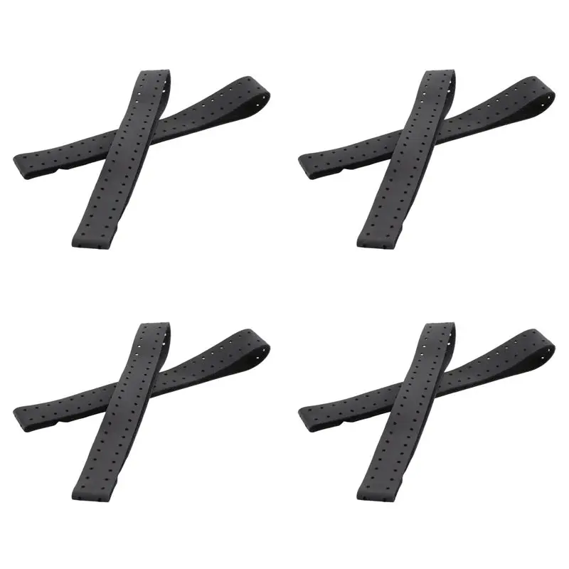 FFYY-8Pcs Adjustable And Breathable Replacement Armband Soft Strap Band For Heart Rate Monitor -Wahoo (Black)
