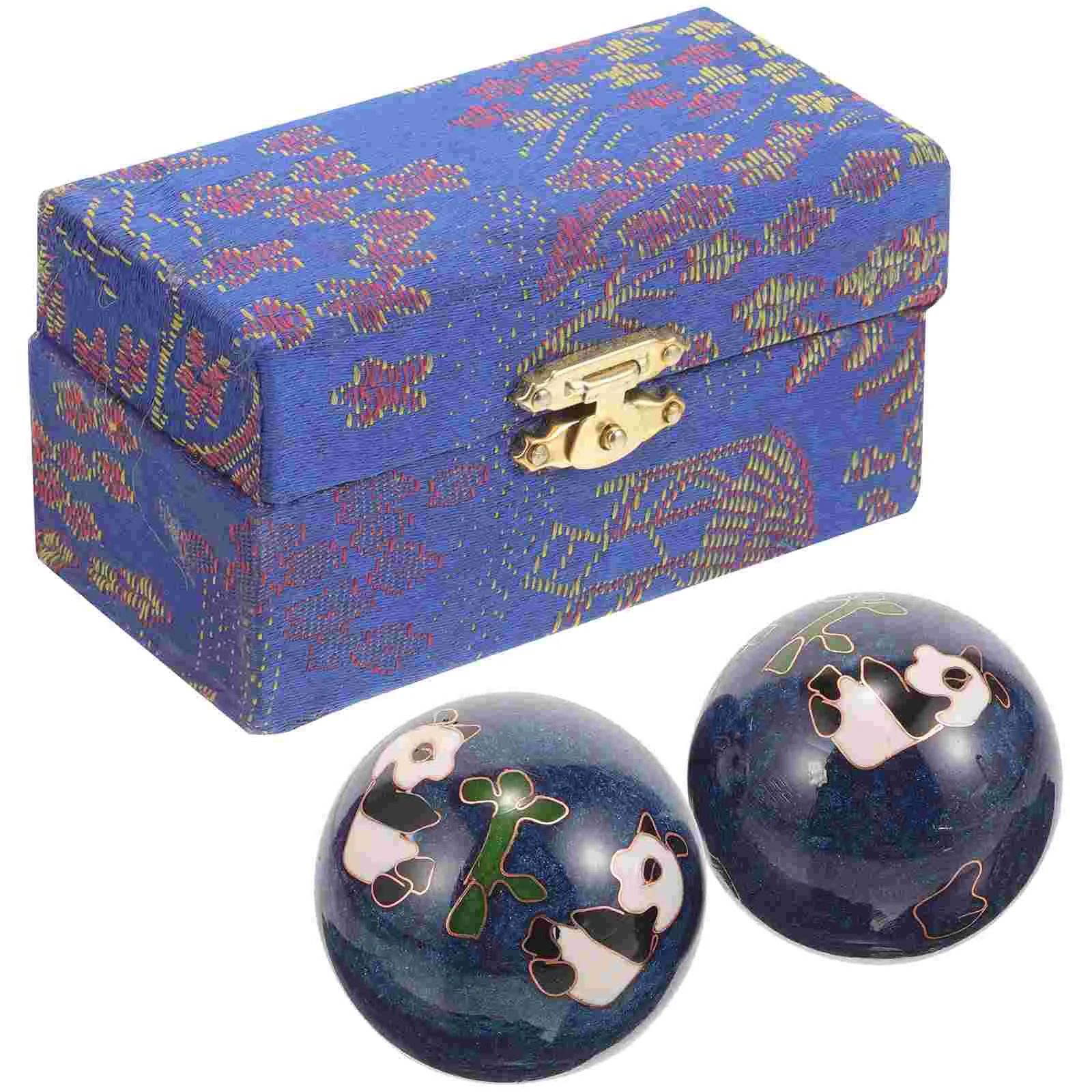 2 Pcs Fitness Handball Enamel Balls for Rolling Small Practical Massage Portable