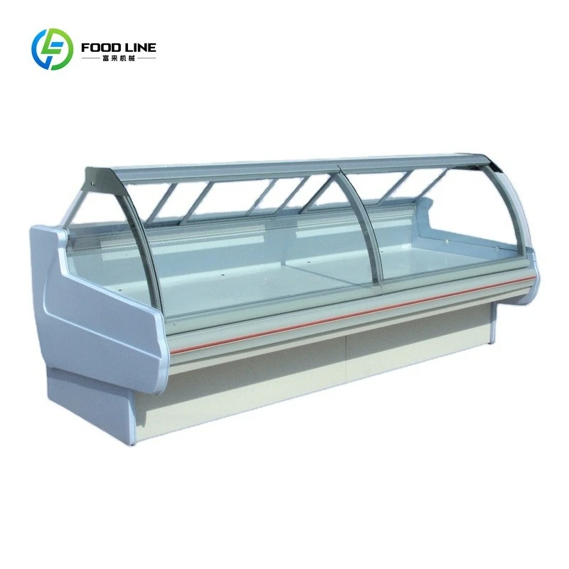 Customized Service Counter Meat Refrigerator Freezer Used As Supermarket Showcase Commercial Grade Display Equipment