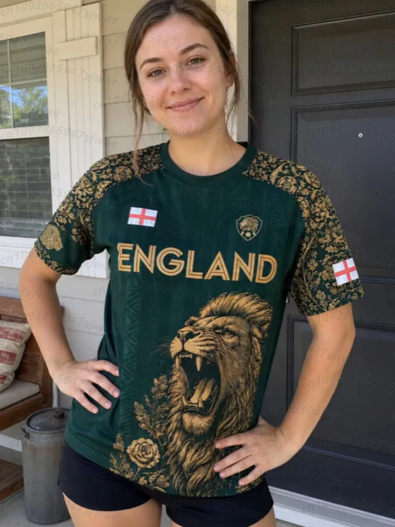 26 Summer Bold England Lion 3d Football Jersey Lightweight Breathable Sportwear For Training T Shirt Men Women Kids T Shirt