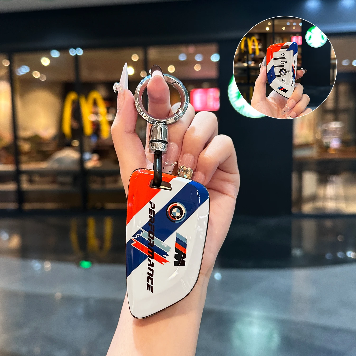 

New Car Smart Remote Key Cover For BMW F30 F20 F10 F18 F22 F01 X3 X4 F06 F02 M3 M5 F22 F01 Keychin Shell Bag Auto Accessory