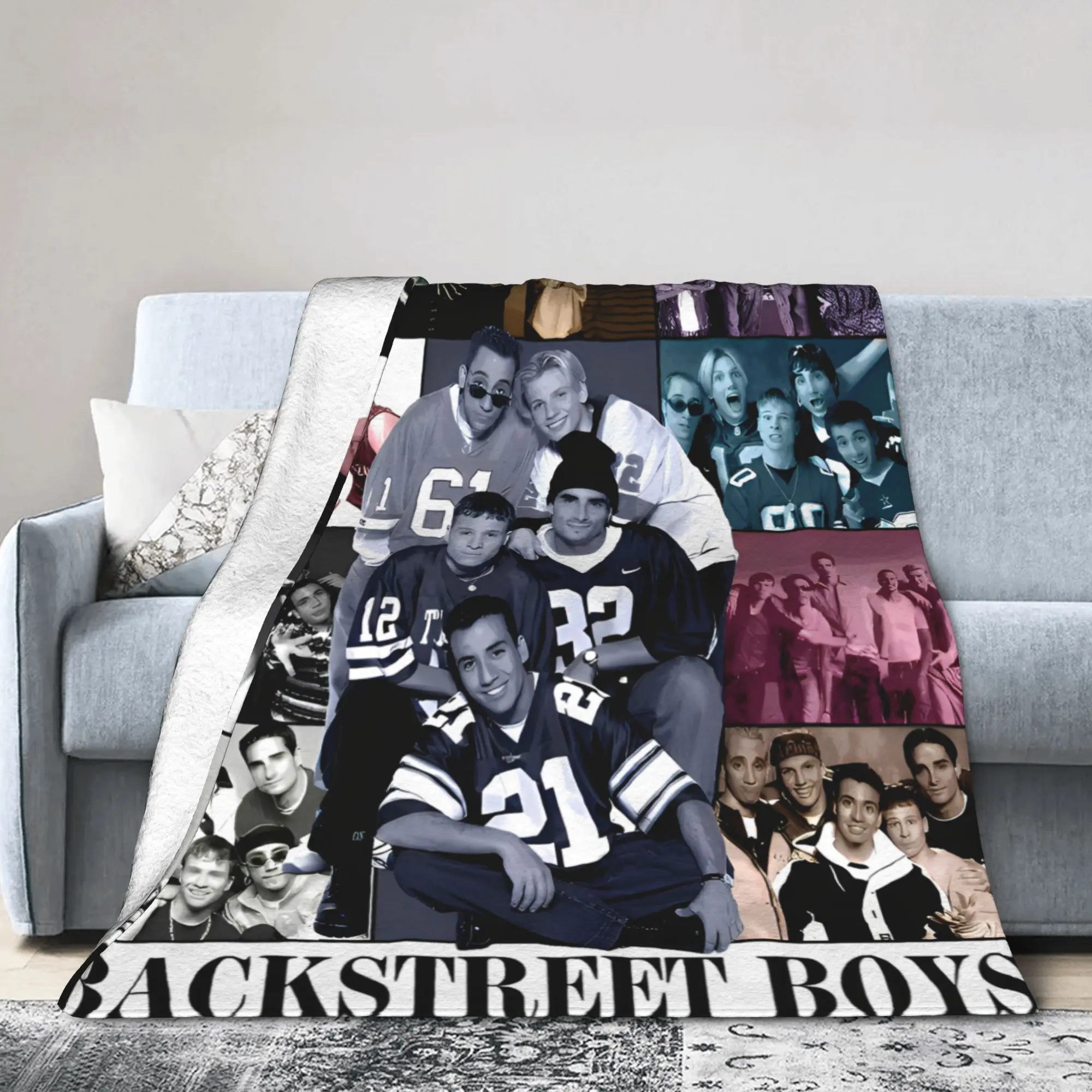 Bring Memory Back Knitted Blanket Flannel Backstreets Boys BSB Rock Soft Throw Blankets for Home Couch Bed Rug