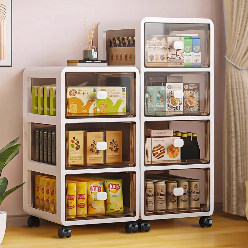 Snack Shelf Storage Organizing Box Living Room Bathroom Cabinet Shelf Storage Multi-layer Locker