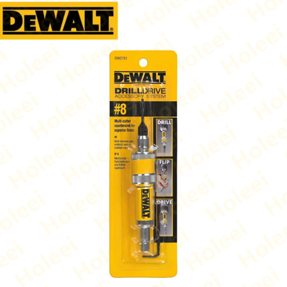 DEWALT #6 #8 #10 Drill Flip Drive Complete Unit DW2700 DW2701 DW2702 2 in 1 Countersink Wood Drill Bit 6mm 8mm 10mm