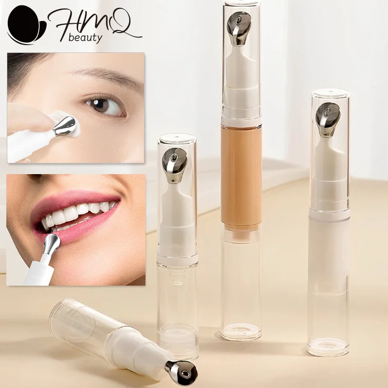 

5/10/15ml Airless Pump Refillable Travel Bottles Eye Cream Roll Ball Lotion Essential Vacuum Bottle Cosmetic Storage Container