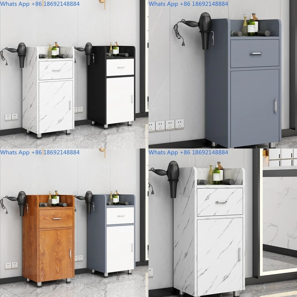 

Hair Salon Tool Cabinet Wooden Storage Console for Styling and Dyeing Equipment