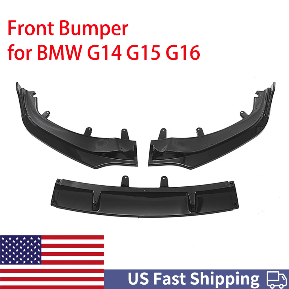

Front Bumper Lip for BMW G14 G15 G16 840i M850i 2019-2023 2021 GT Style High Quality Car Bumpers Protector Accessories Black