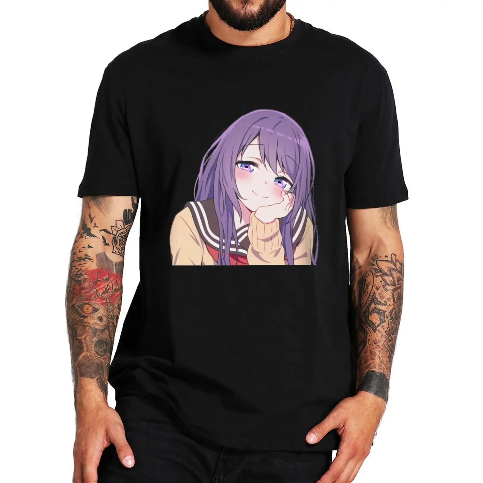 Mens tee-shirt Nagisa Kubo T Shirt Kubo Won't Let Me Be Anime Manga Fans Tops Casual Cotton Unisex Oversized T-shirts EU Size