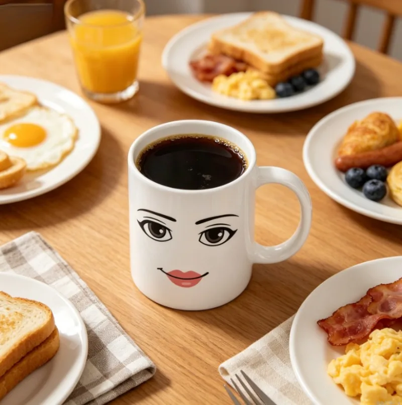 Game Inspired man Face Mug Funny Men or Woman Faces Coffee Mug Cute Gamer Birthday Gift Back To School Mug
