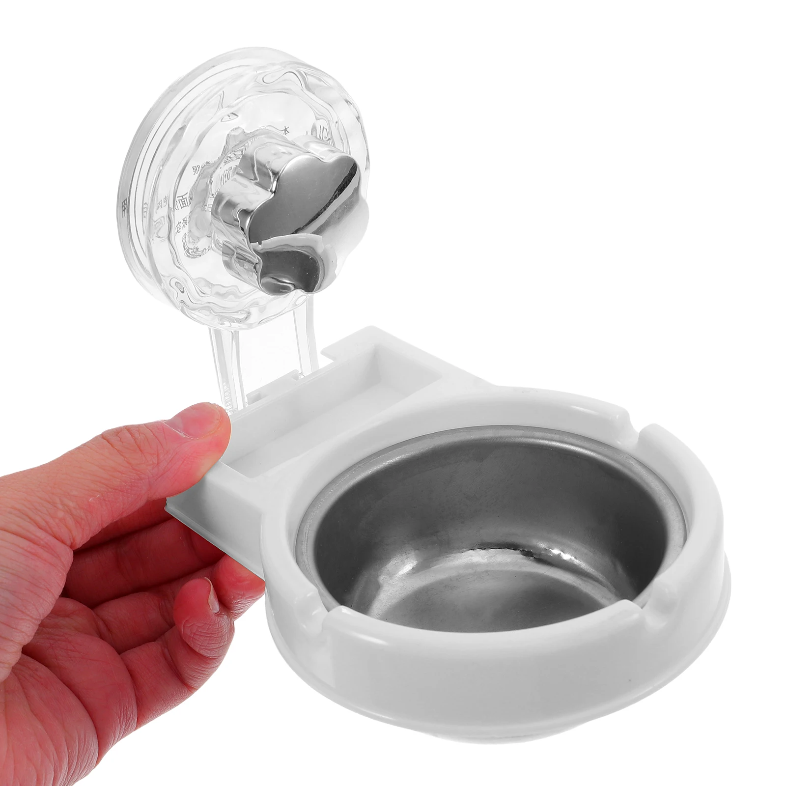 

Wall Mounted Ashtray No Drill Space Saving Compact Stainless Steel Smoke Cigarette Holder Windproof Fireproof Easy Clean