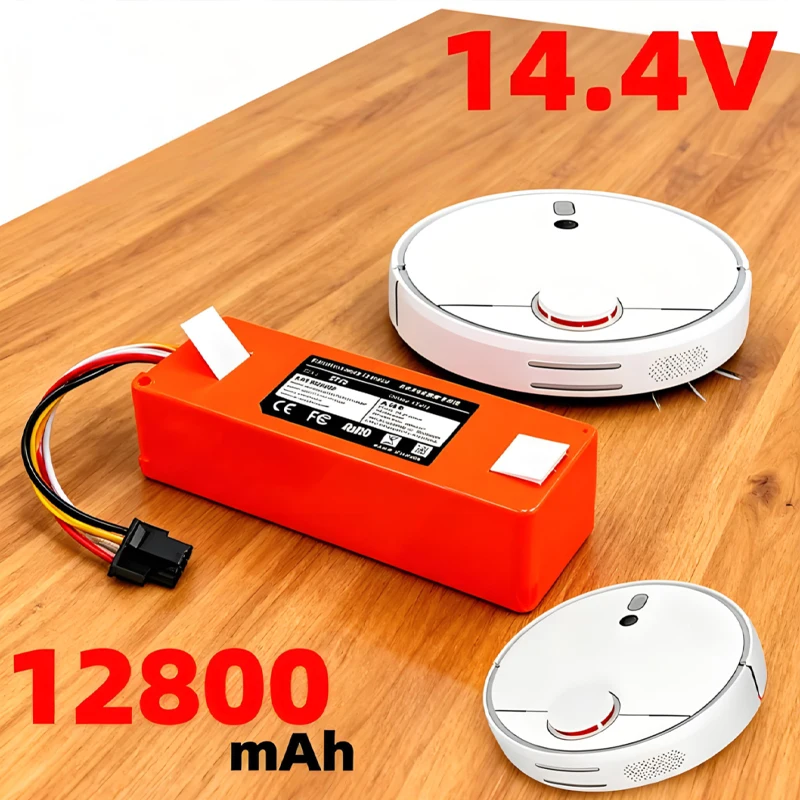 

Сменная батарея для робота-пылесоса Xiaomi Roborock S55 S60 S65 S50 S51 S5 MAX, запчасти S6, 14.4В 12800мАч