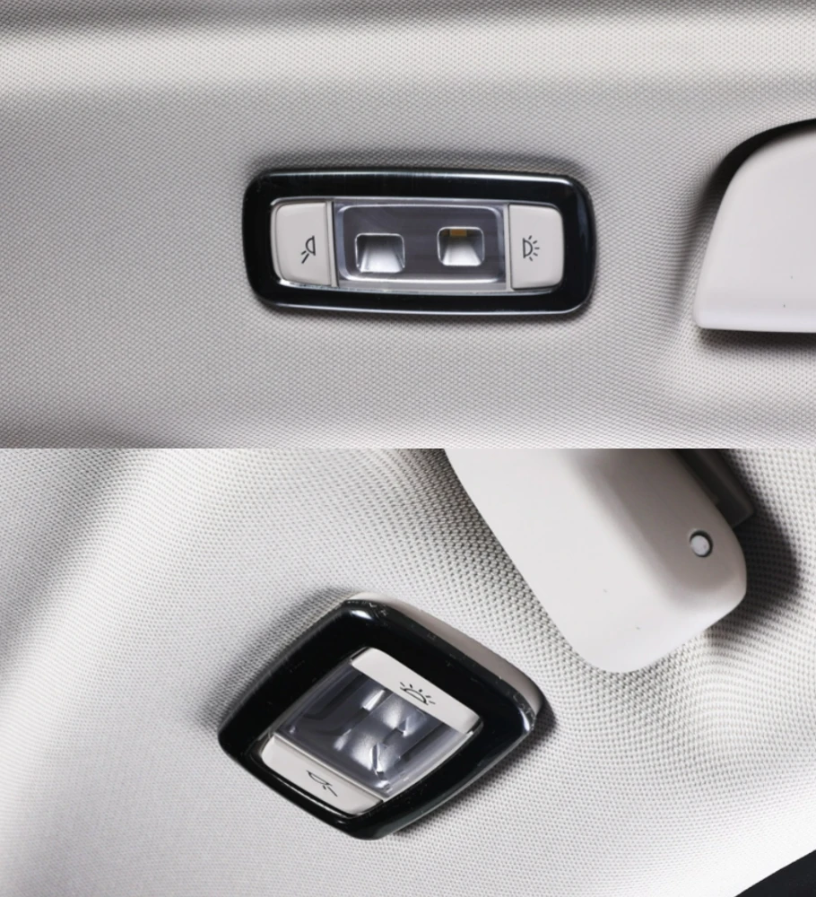 

Для BMW X3 G01 X4 G02 2018 2019 2020 2021 аксессуары для интерьера задние лампы для чтения на крыше освещение рамка декоративная накладка 2 шт.