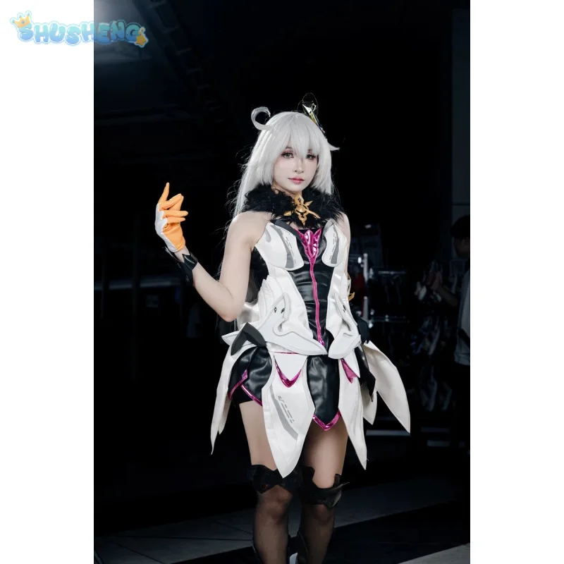 

Kiana Cosplay Collab Series: Game Honkai Impact 3 Herrscher of the Void Kiana Costume XS-2XL Halloween Accessory prop wig set