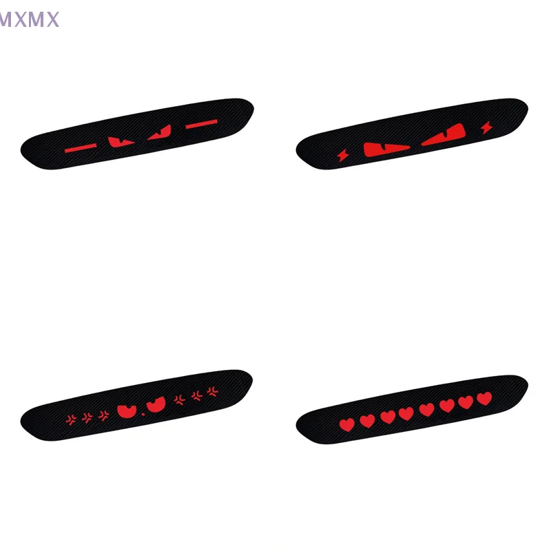 {MX} Red Devil Eye Vinyl Car High Brake Light Sticker Cute Hearts Rear Luminous Brake Light Decorative Sticker DIY Auto Decals