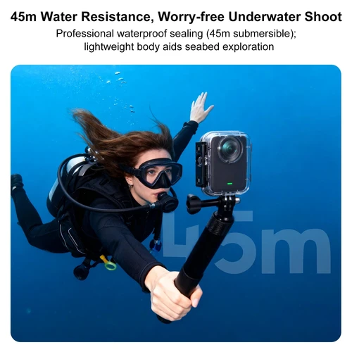 Imagen 2 del producto Kit de accesorios para DJI OSMO 360, funda de buceo Invisible, marco protector, adaptador magnético de Metal, bolsa de almacenamiento de hombro para cámara