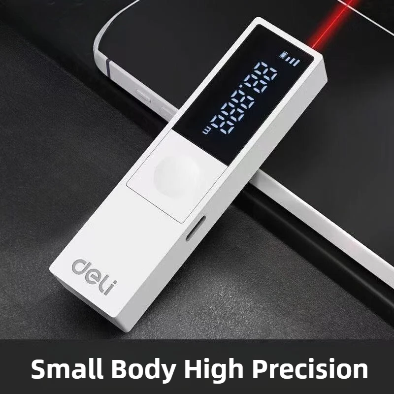 Xiaomi DELI Laser Rangefinder 40M High Precision Measurement Laser Distance Charge Handheld Distance Meter Smart Mini Portable