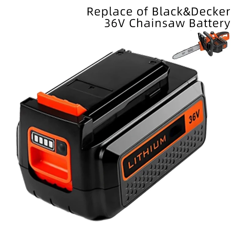 

3000mAh 36V Chainsaw Rechargeable Li-ion Battery for Black & Decker Replacement of LBX36 LST136 LST420 LST220 LST400 LST300