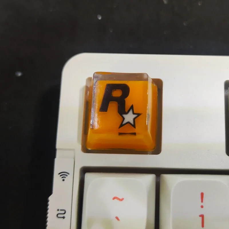 R star logo three-dimensional icon personalized customization resin mechanical keyboard customization keycaps