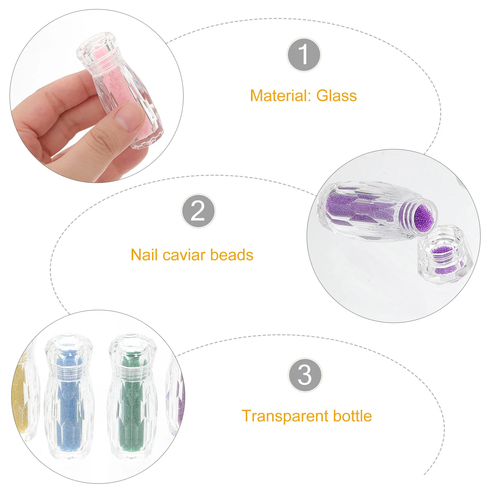 

10 шт., бусины из икры, стеклянные художественные украшения, бусины «сделай сам», для кристаллов, бриллианты для ногтей, аксессуары для ногтей, украшения, блестящие, легко