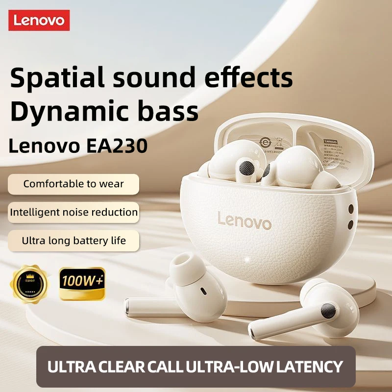 Lenovo EA230 TWS �couteurs Bluetooth de jeu 360 �   Effets sonores st�r�o casque sans fil �couteurs 100% originaux pour la course sportive