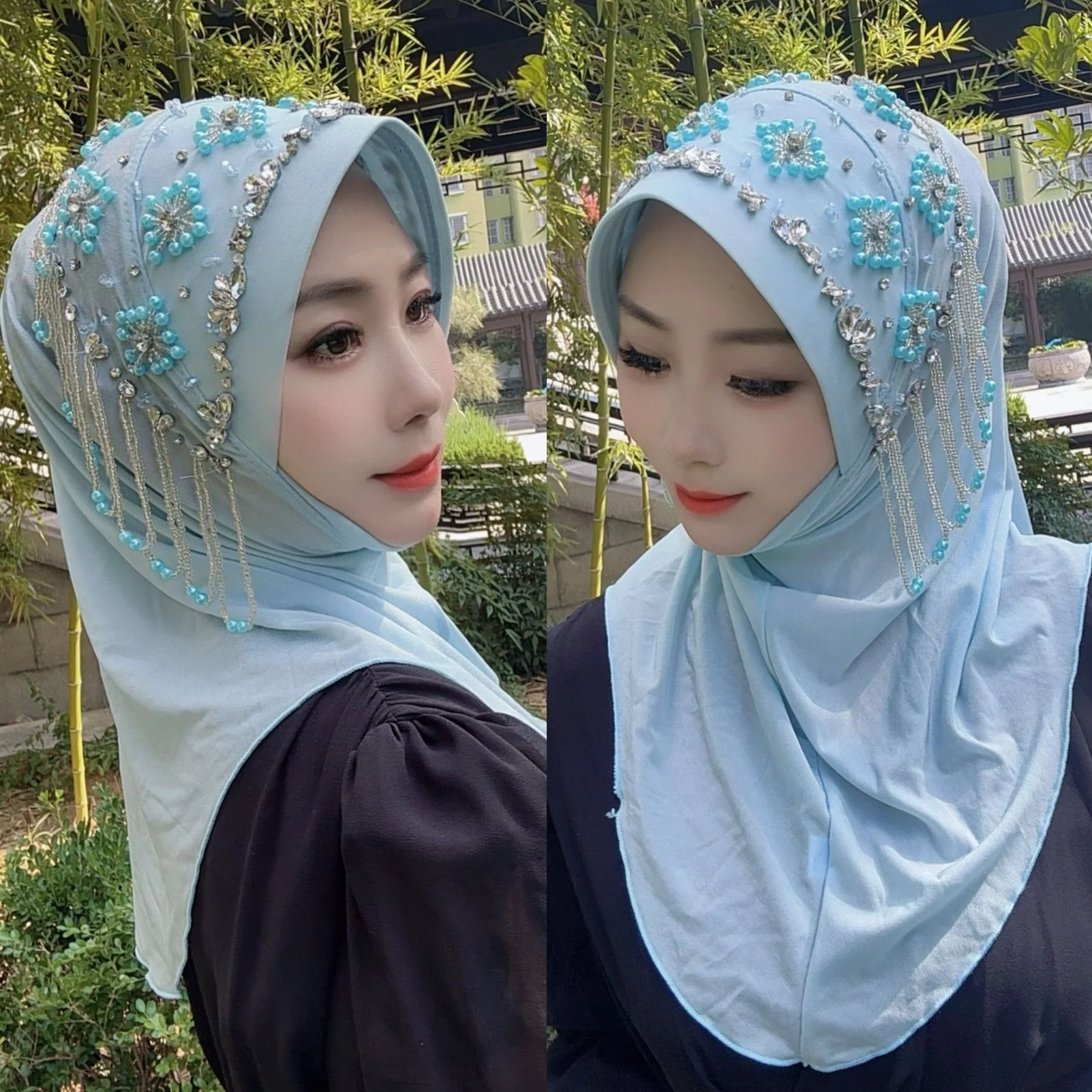 2025 Hat Arabian Women Ramanda Hijab Muslim Shawls