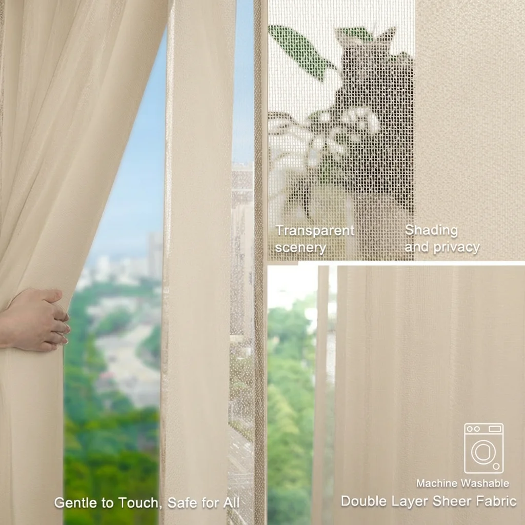 1.Smart Motorized Vertical Dreamlike Blinds Tuya WiFi Zigbee Compatible Electric Roller Shades for Sliding Glass Door