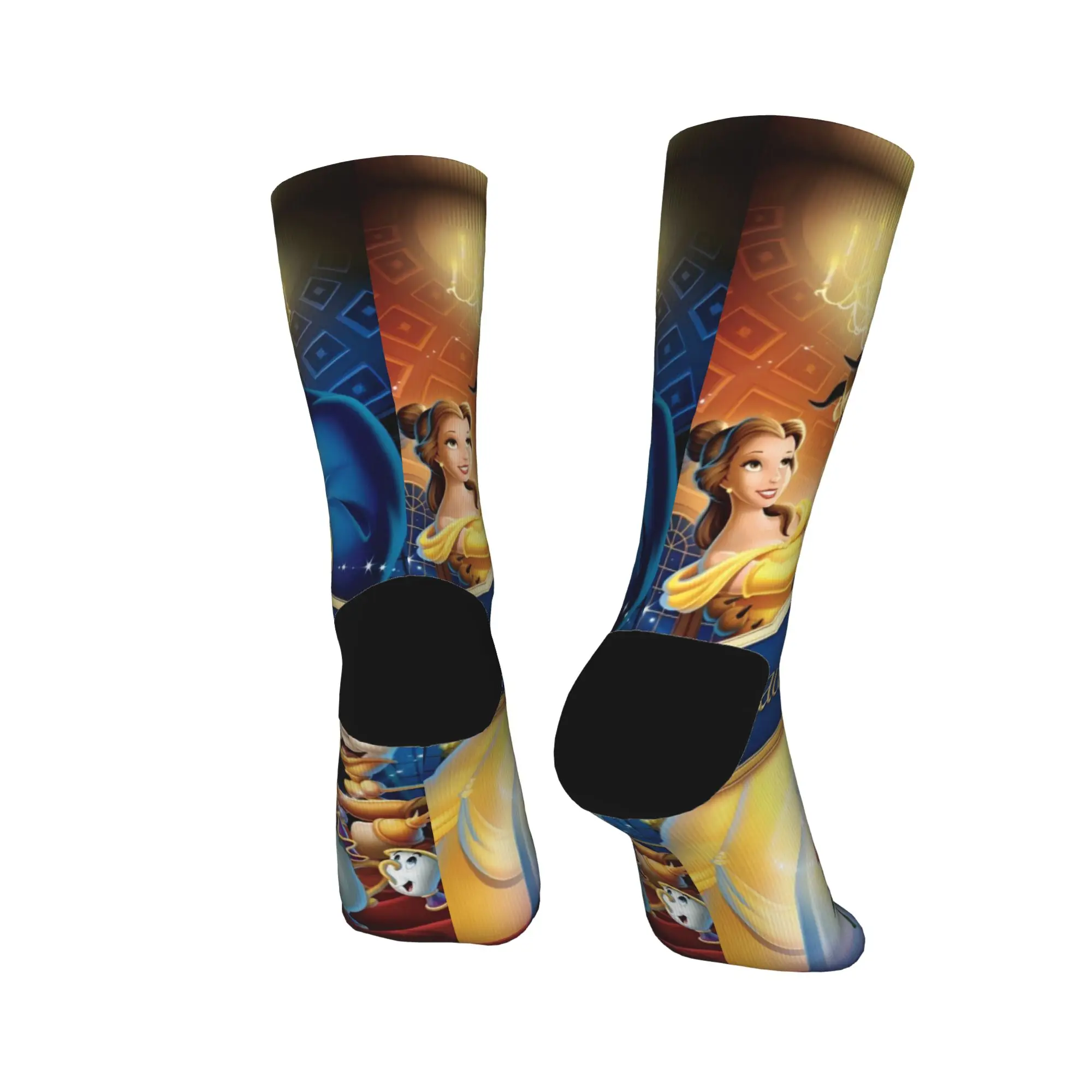 الجمال والوحش الجوارب جوارب عدم الانزلاق الرجال لينة تنفس تسلق الجوارب الشتاء الترفيه الجوارب المطبوعة