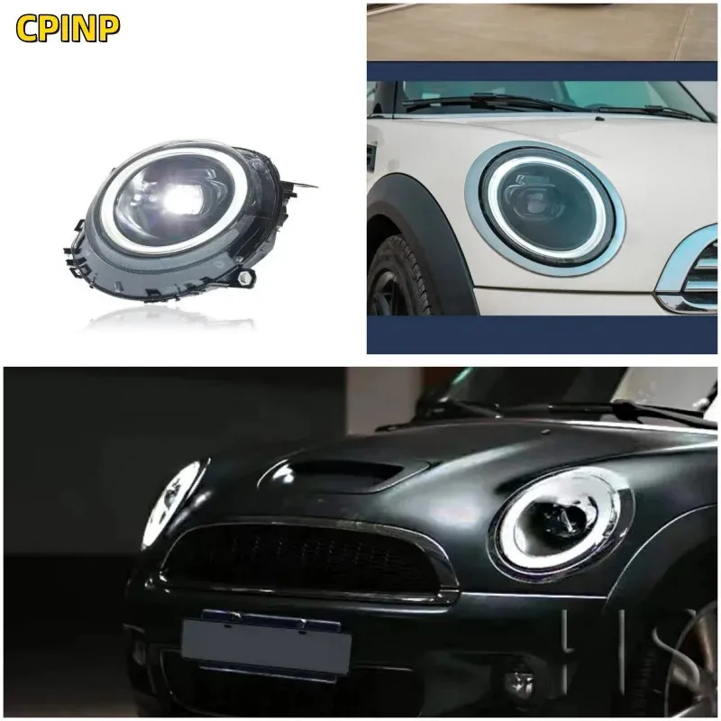 Headlight Assembly 07-13 For BMW Mini R55 56 57 Modified with LED Daylight LED Lens plug and play Xenon Beam Headlamp Accembly