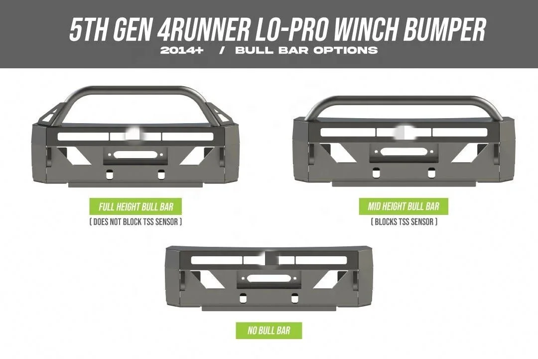 2014-2022 4x4 Accessories Front Pro Steel Conversions Bumper for Toyota 4Runner Bumper for TRD Bumper