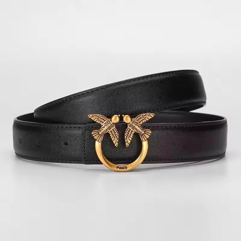 For Pinko Women's Belt Luxury Minimalist Pearl Fashionable Accessory for Daily Commuting And Dating Vintage Condition
