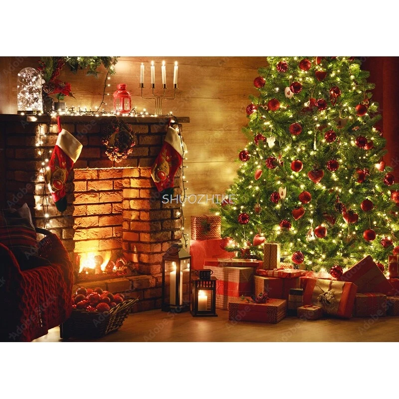 SHUOZHIKE Fondo de fotografía de Navidad muñeco de nieve árbol de Navidad retrato telones de fondo para accesorios de estudio fotográfico SDSD-05