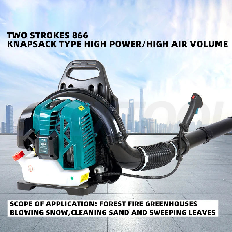 Imagem -05 - Poderoso Mochila Leaf Blower 68cc Poderoso Snow Blower sem Fio Dois Tempos Duto de ar Ajustável Gasolina Destacável Air Blower Ferramenta Elétrica