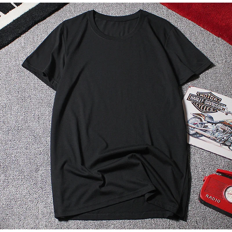 2024 Men\'s T-shirt O-neck Short Sleeve Men Summer Tshirt Cotton Casual T Shirt Male Top Tee Plus Size 12XL Supper Big Large 10XL