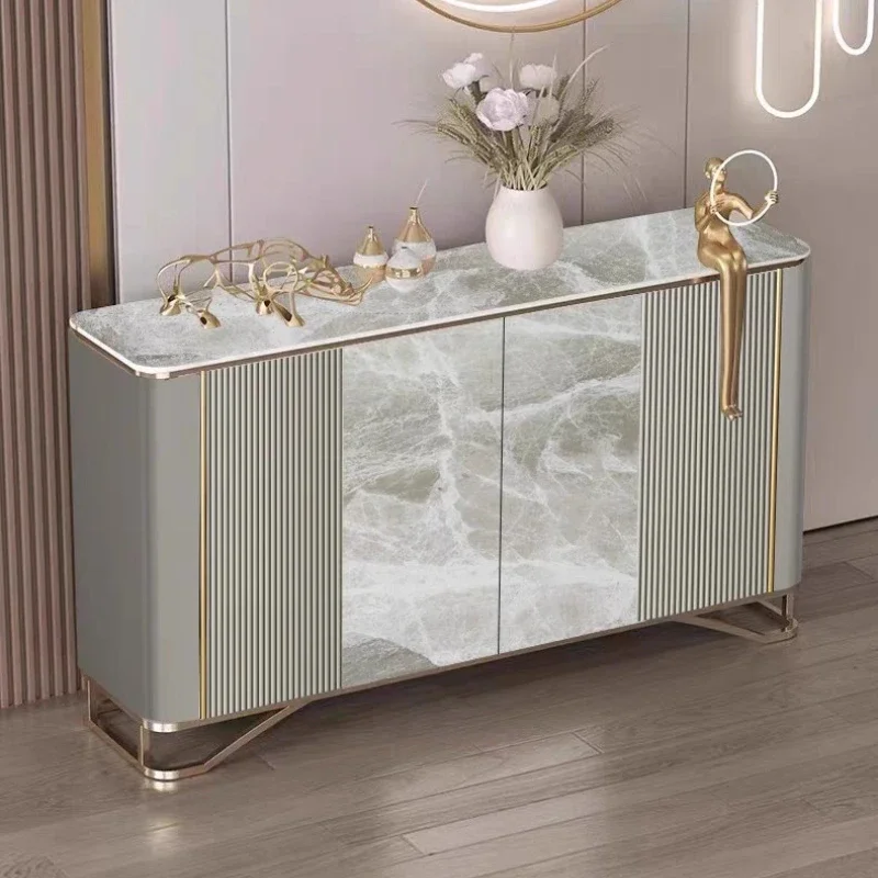 

Shoerack shoe rack Shoes organizer Crack shelves Modern simple Nordic rock slab dining side cabinet living room storage cabinet