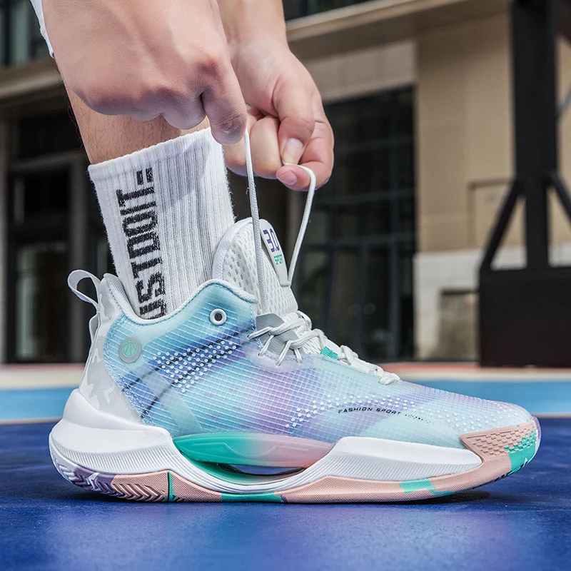 أحذية كرة السلة للرجال، أحذية رياضية كاجوال غير قابلة للانزلاق للجنسين، مريحة ومتعددة الاستخدامات في الهواء الطلق، أحذية كرة السلة