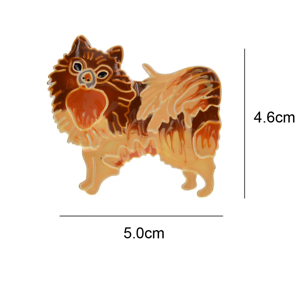 CINDY XIANG New Arrival Enamel Cute Dog Brooch Puppy Pin For Kids Women Silky Animal Funny Jewelry High Quality