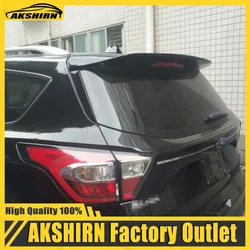 Décoration extérieure en plastique ABS non peint, pièce d'apprêt, aileron de coffre arrière, Spomicrophone, adaptée pour Ford Escape Kuga 2013, 2014, 2015, 2016, 2017