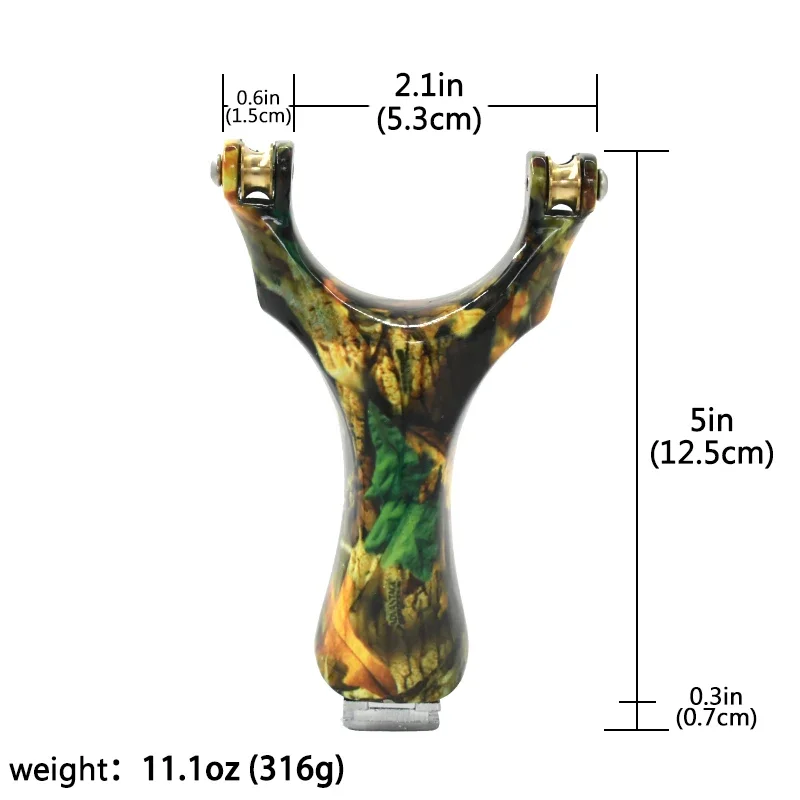 Camouflage Pulley Slingshot Detachable Resin Sling Outdoor Shooting Entertainment Toys Field Survival Tools Self-defense Tools