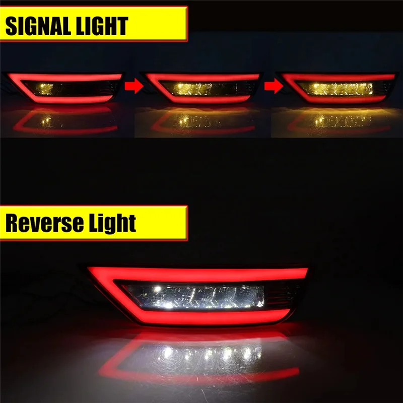 المصد الخلفي الضباب ضوء الفرامل ضوء بدوره إشارة عاكس لفورد فوكس MK2 هاتشباك 2 Ecosport الهروب كوغا #1