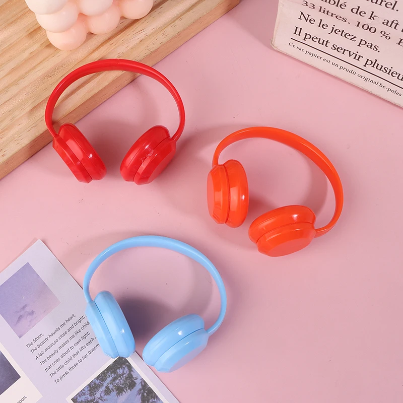 Słuchawki dla lalki bawełnianej, urocze słuchawki do lalki bawełnianej 10 cm, mini słuchawki do pluszowej lalki, dekoracja, modne akcesoria DIY dla lalek, prezent