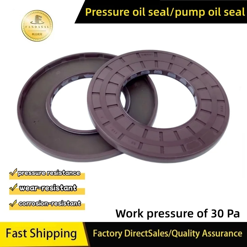 

FKM 65*120*7mm/65X120X7mm pressure type oil seal pressure resistant and wear-resistant excavator construction machinery part