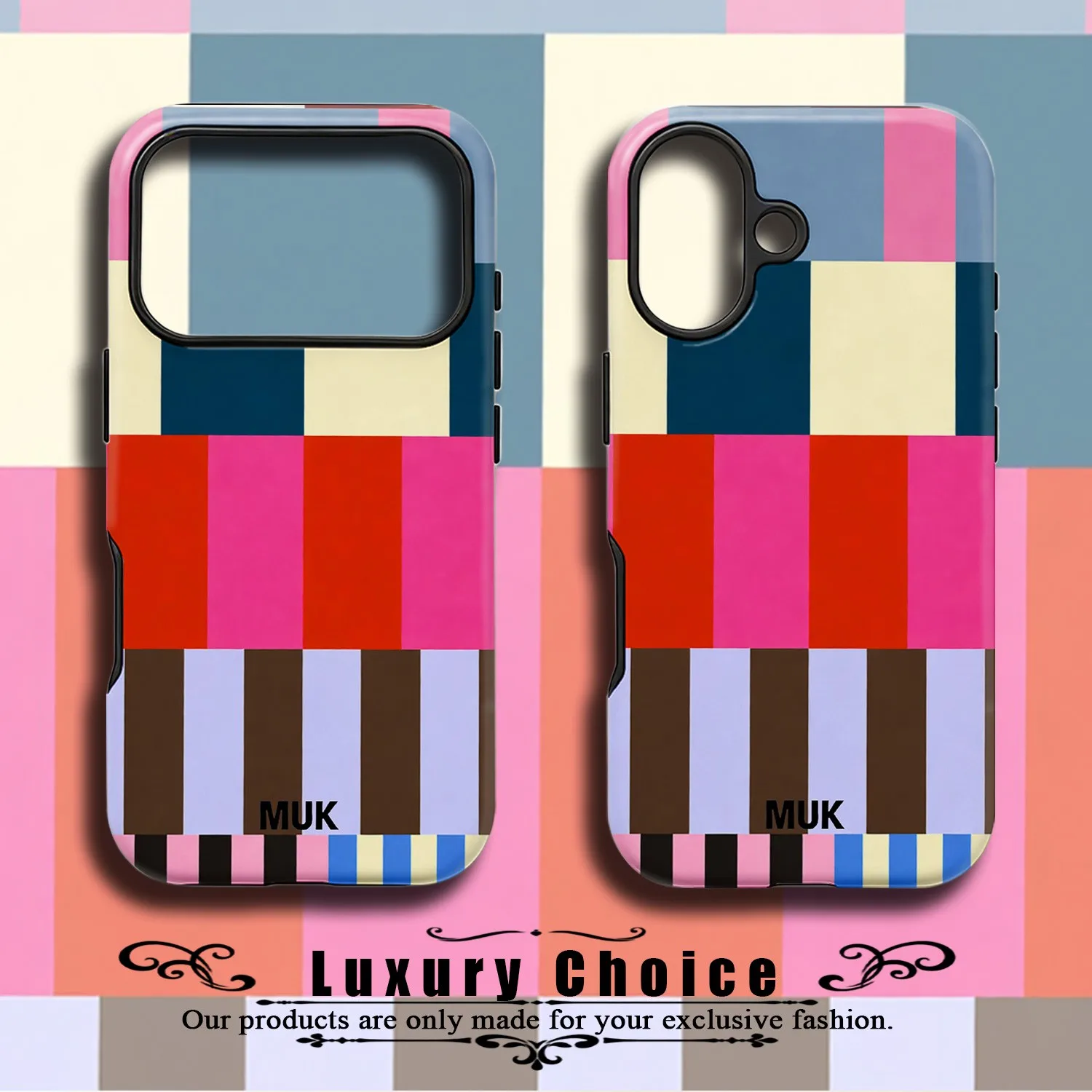 Color Block MUK Phone Case for Samsung Galaxy S20 S22 S23 S24 S25 S26 FE Plus Ultra Edge 4G 5G Double-layer Back Cover