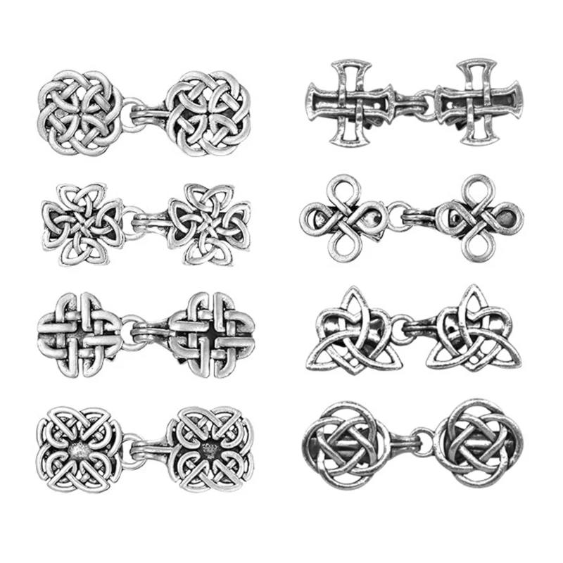 

Retro Styles Sturdy Alloy Scarf Clip With Intricate Hollow Pattern Portable for Enhancing Your Outfits Elegant